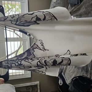 Guess Monochrome Floral Blouse